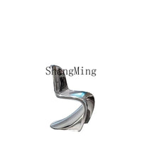 LXY simple household modern small apartment FRP electroplating armrest dining chair household leisure chair