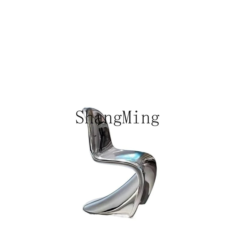 LXY simple household modern small apartment FRP electroplating armrest dining chair household leisure chair
