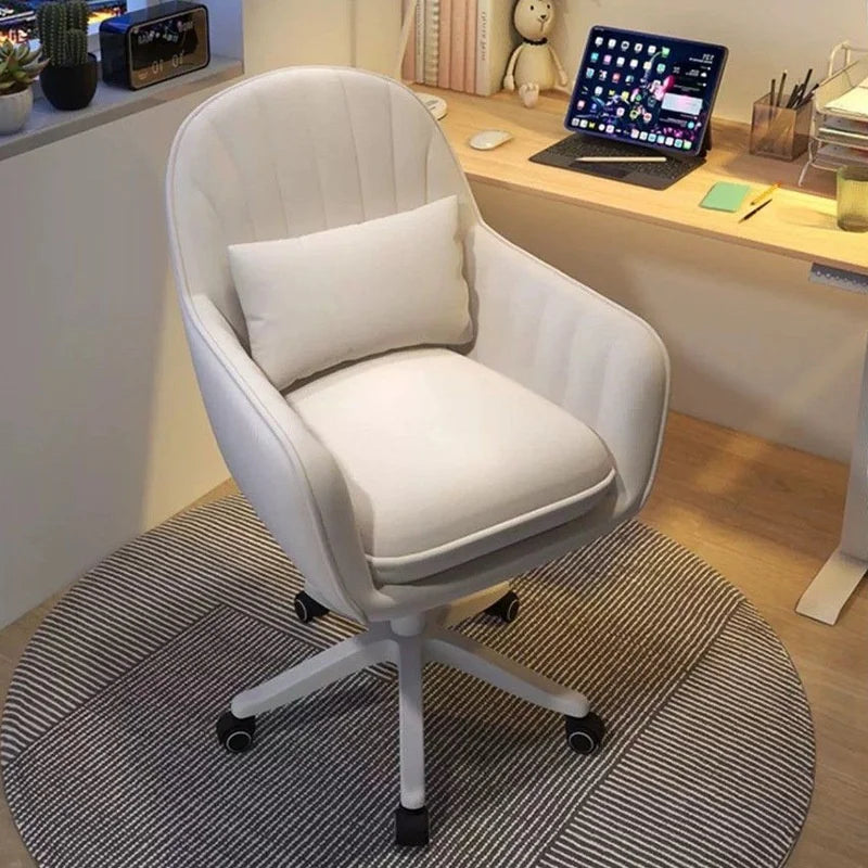 Bedroom Comfortable Makeup Stool Office Ergonomic Desk Chair Backrest Chair Computer Chair Dormitory Chair Girls Dressing Chairs