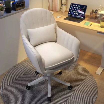 Bedroom Comfortable Makeup Stool Office Ergonomic Desk Chair Backrest Chair Computer Chair Dormitory Chair Girls Dressing Chairs