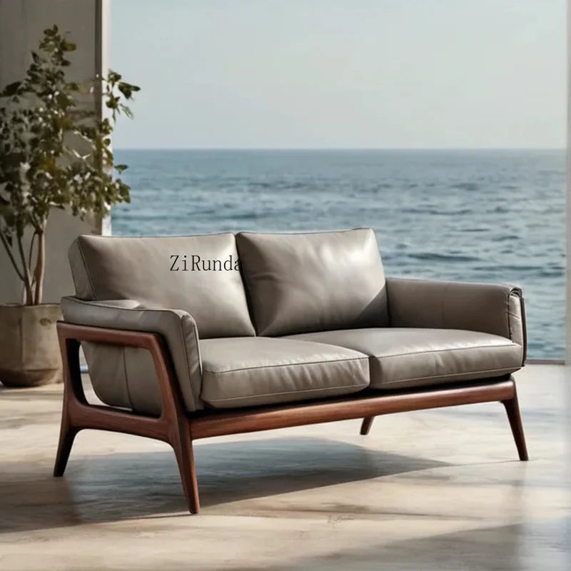 New Chinese Solid Wood Sofa Living Room Sofa
