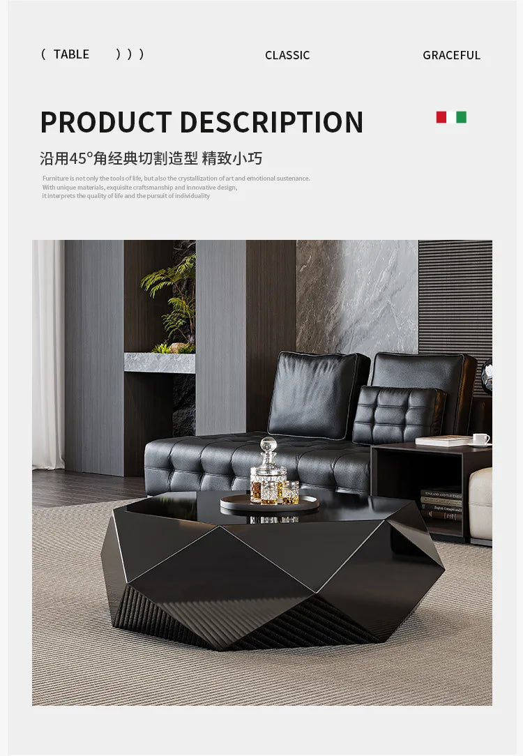 Italian Minimalist Coffee Table Nordic Creative Living Room Coffee Table Designer High-end Furniture Дизайнерская Мебель FYCT