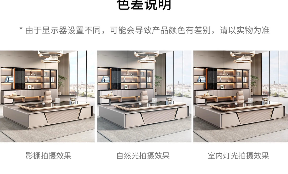 Lift luxury boss table Minimalist Modern Leadership Office Furniture Manager computer desks escritorios de computadora furniture