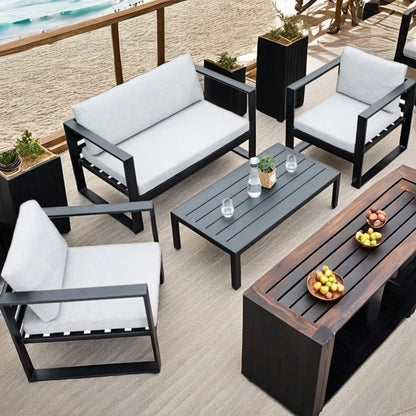 Modern Outdoor Sofa Set for Courtyard Hotel Park & Living Room Wholesale Metal Garden Furniture for Apartment Use