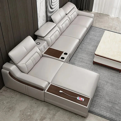 #For New Design Modern Simple Living Room Luxury Leather Sofa Set Hotel Apartment Multi-functional Corner Sofa Combination*