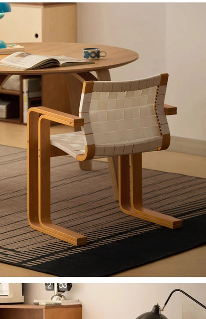 Pre-loved Solid Wood Armchair Dining Chair Home Fashion Comfort Retro Back Chair Esthetisch En Duurzaam Dining Room Furniture