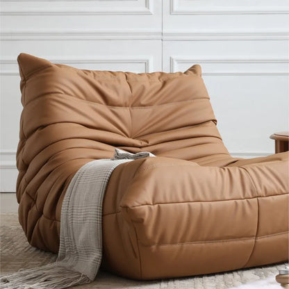 Caterpillar Togo Single Recliner Lazy Sofa Wabi-Sabi Style for Living Room Bedroom Balcony Leisure Reclining Sleep 78x103cm