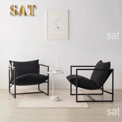 jz Aidan Metal Framed Sling Accent Chair