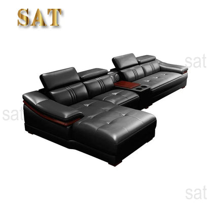 -High Quality Multi-functional Leather Sofa Modern Living Room Couch Sofa Set Furniture
