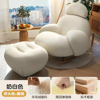 Back Support Pink Chairs Modern Cute Designer Nordic Chair Lounge Recliner Luxury Sillones Modernos Para Sala Home Furniture