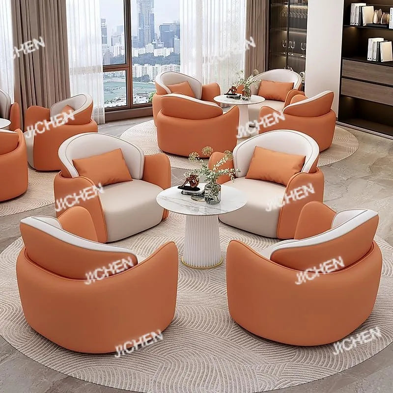 custom.Hotel Lobby Reception Rest Area Sofa Beauty Salon Lobby Business Reception Meeting Negotiation Ta