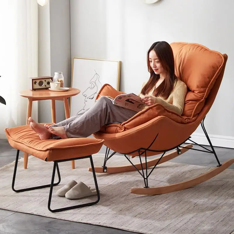 Adult recliner Adult balcony Home indoor leisure Xiaoyao Yaoyao lazy sofa rocking chair