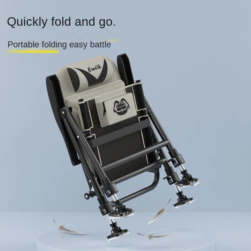 All Terrain European Fishing Chair Multi function Wild Diaotai Folding Portable Fishing Chair Can Be Reclining Fishing Chair