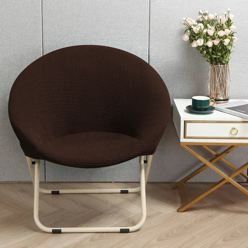 Comfortable Folding Chair Cover Cozy Moon Chair Relaxing Sun Chair Protector Stretchy Soft Cushion Portable Padded Seat Cover