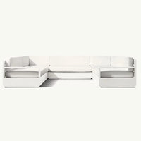 Aluminum Outdoor Sofa Set Furniture Metal Modern Furniture Patio Villa Sofa Set Sofas Luxury Outdoor Furniture