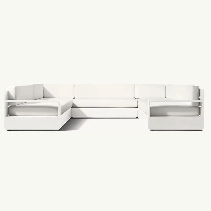 Aluminum Outdoor Sofa Set Furniture Metal Modern Furniture Patio Villa Sofa Set Sofas Luxury Outdoor Furniture