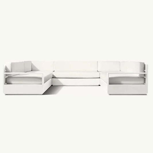 Aluminum Outdoor Sofa Set Furniture Metal Modern Furniture Patio Villa Sofa Set Sofas Luxury Outdoor Furniture