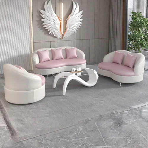 Grand canapé de luxe blanc imperméable à l'eau Simple vert Chaise longue nouveau canapé naturel concepteur Muebles Para dortoir meubles