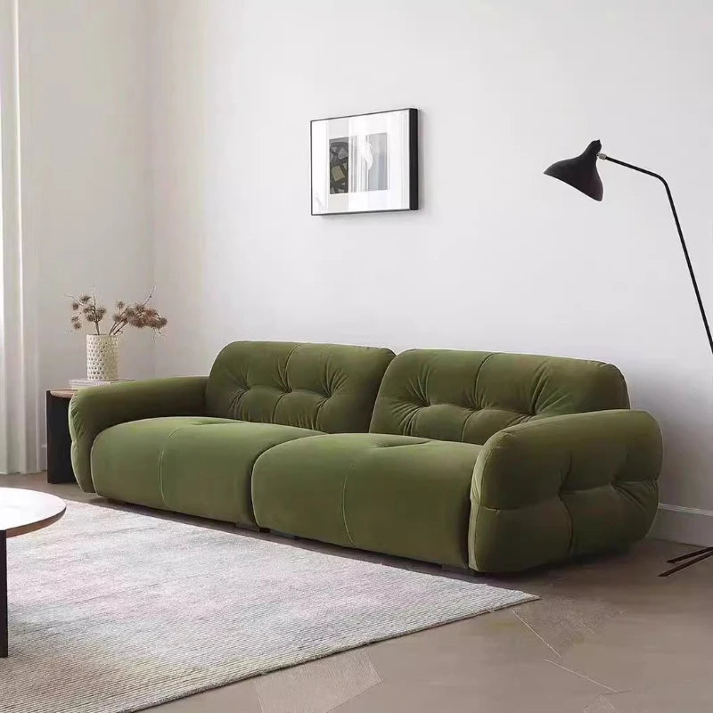 Luxury Romantic Sofa Puff Living Room Modern Comfortable Sofa Nordic Style Accent Divani Da Soggiorno Home Furniture