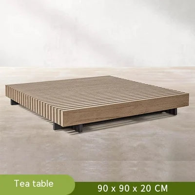 #Luxury Waterproof Modern Garden Furniture Set Rattan Rope Wicker Fire Pit Patio Couch Sectional Teak Wood