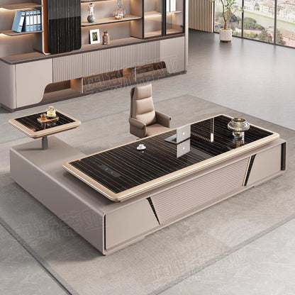 Lift luxury boss table Minimalist Modern Leadership Office Furniture Manager computer desks escritorios de computadora furniture