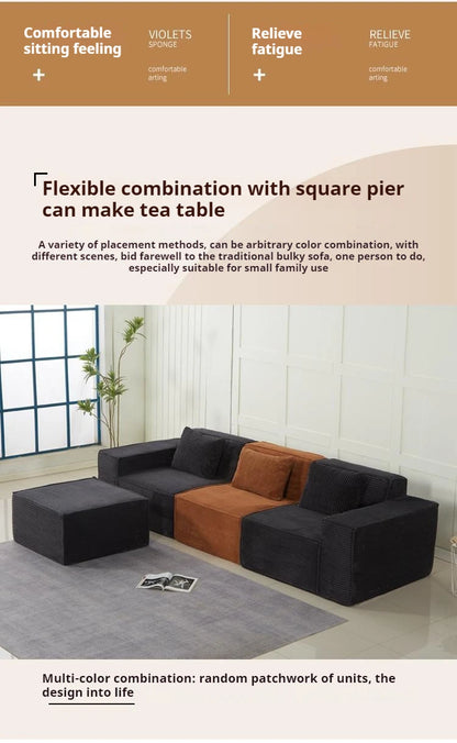 Compressed SofaNew Design Living Room Furniture L-Shape Sectional Sofa Comfortable Fluffy Vacuum Compressed Comfy Sofa Set Modul