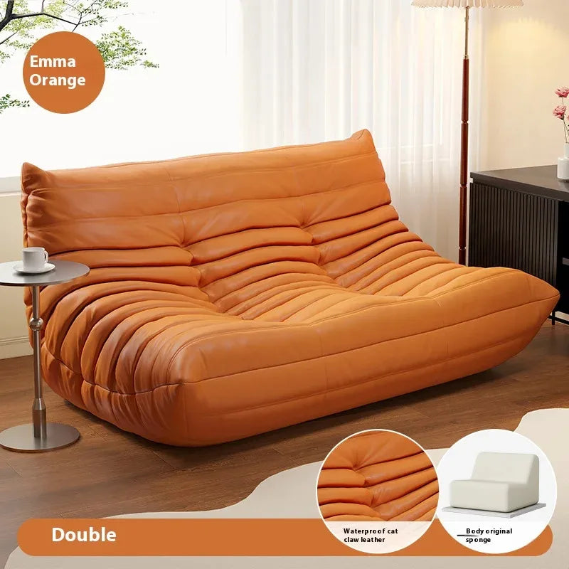 Modern Double Lazy Sofa Living Room Minimalist Relaxing Recliner Sofa Puff Comfortable Salas Y Sofas Muebles Rooam Decor