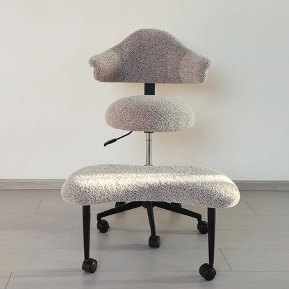 Cross Legged Chair - Meditation Chair With Wheels  ADHD Chair Height Adjustable Seat  Adjustable Footstool