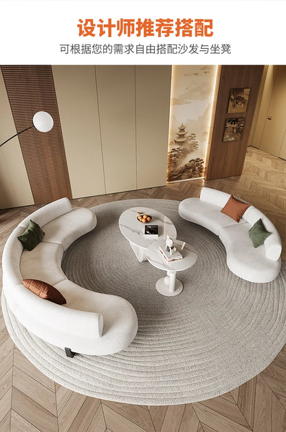 Nordic Light Luxury Curved Sofa Living Room Modern Simple Creative Comfortable Aesthetics Sofa Unusual Leisure Muebles Furniture