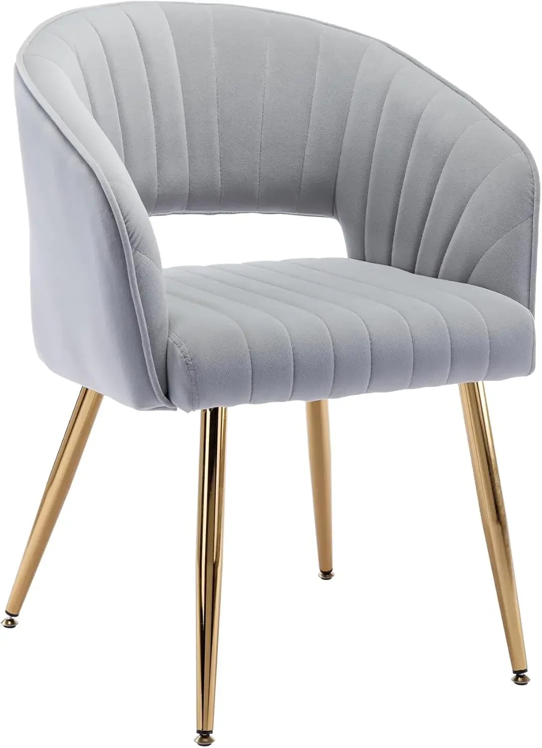 Home Office Chair Swivel Velvet Desk Chair Accent Armchair Upholstered Modern Tufted Chairs with Gold Base for Girls Women