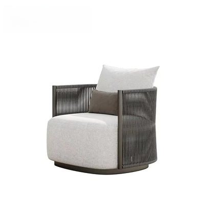 Outdoor furniture set Hotel garden set Terrace furniture set L-shaped sofa Resort villa terrace Aluminum outdoor rope sofa