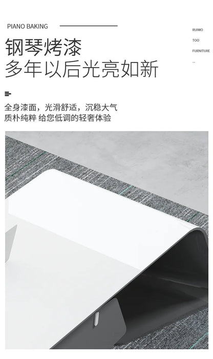 Minimalist Atmosphere Office Desk Computer High Single Fashionable Office Desk Irregular Office Furniture Der Schreibtisch XYOD