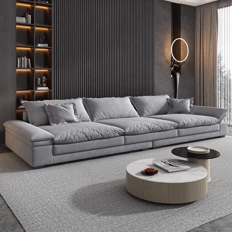 &S Comfy Modern Rectangular Sectional Sofa with Pillows Deep Seat Extra Large Couches Over Size Corner Sofa Living Room Sofas*
