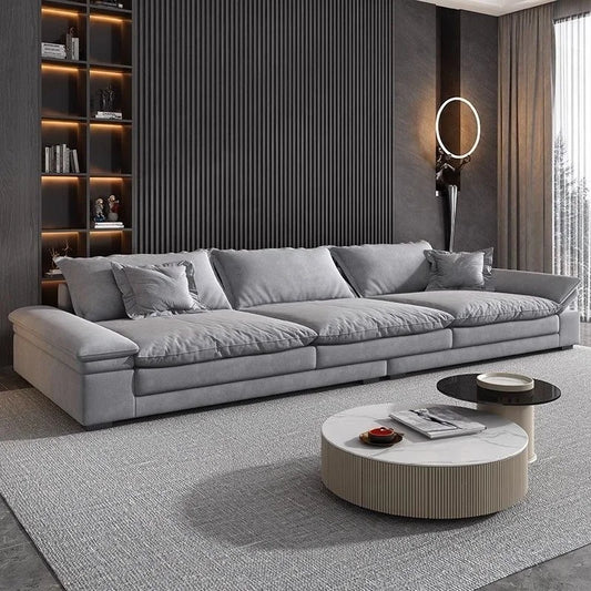 &S Comfy Modern Rectangular Sectional Sofa with Pillows Deep Seat Extra Large Couches Over Size Corner Sofa Living Room Sofas*
