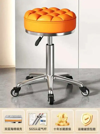 Beauty Chair Specifically Designed for Beauty Salon Adjustable Rotating Pulley Hair Salon Round Stool Tabouret A Roulette 원형의자