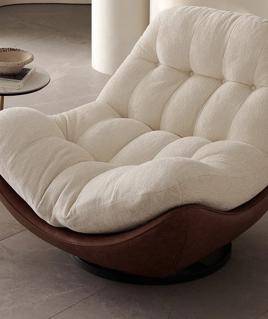 Italian minimalist swivel single chair modern creative sofa living room balcony lounge chair designer lazy lounge chair