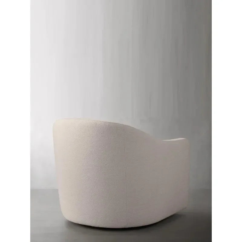 Nordic minimalist rotating single person sofa chair, living room balcony, leisure chair, hotel beauty salon reception chair, laz