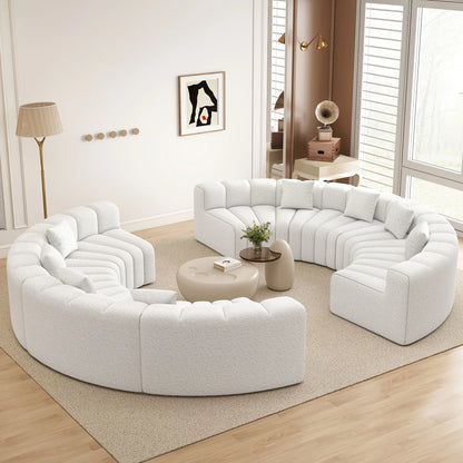 Luxury Modular Sectional Sofa with Chaise - Foam Cushioning, Sectional Cloud Sofa & Symmetrical, Assembly for Modern Living Room