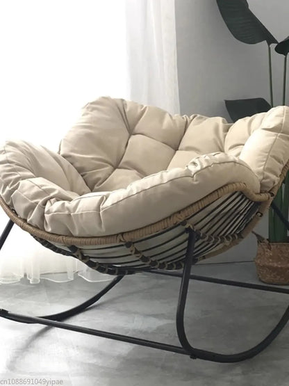 Rocking Chair Rattan Lazy Net Red Sofa Home Living Room