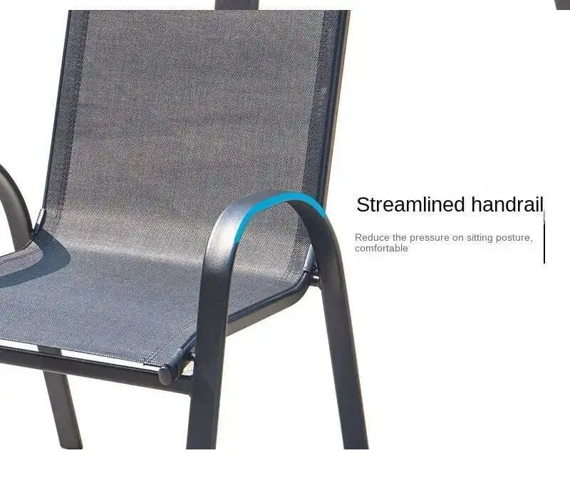 2pcs High Back Garden Chairs Nordic Waterproof Comfortable Dining Garden Chairs Back Italian Style Mueble Jardin Furniture