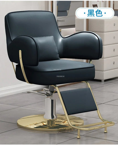 Beauty Salon Chair professional Hairdressing Chairs Stainless Steel Barber Chairs Modern Salon Furniture simple Lift Swivel Seat