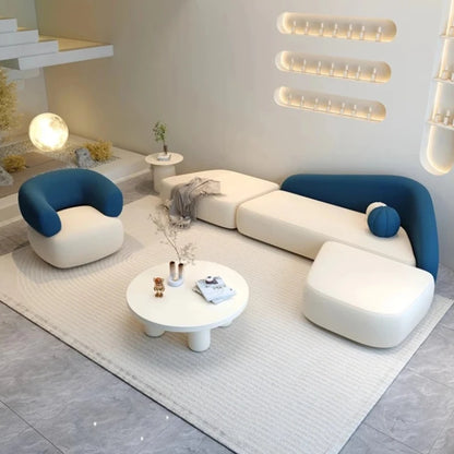 Relaxing Room Decor Living Room Sofas Sets Lounge Minimalist Sofas Recliner Puffs Lazy Couch Koltuk Takımı Trendy Furniture