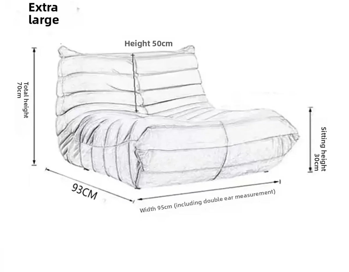 Oil wax leather caterpillar sofa, fashionable high-end atmosphere, living room, bedroom, shops and hotels can be used