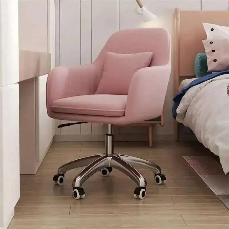 Office Lift Chairs for Modern Furniture Comfortable Back pink Swivel computer Chair Office Home Bedroom Leisure gaming chair K