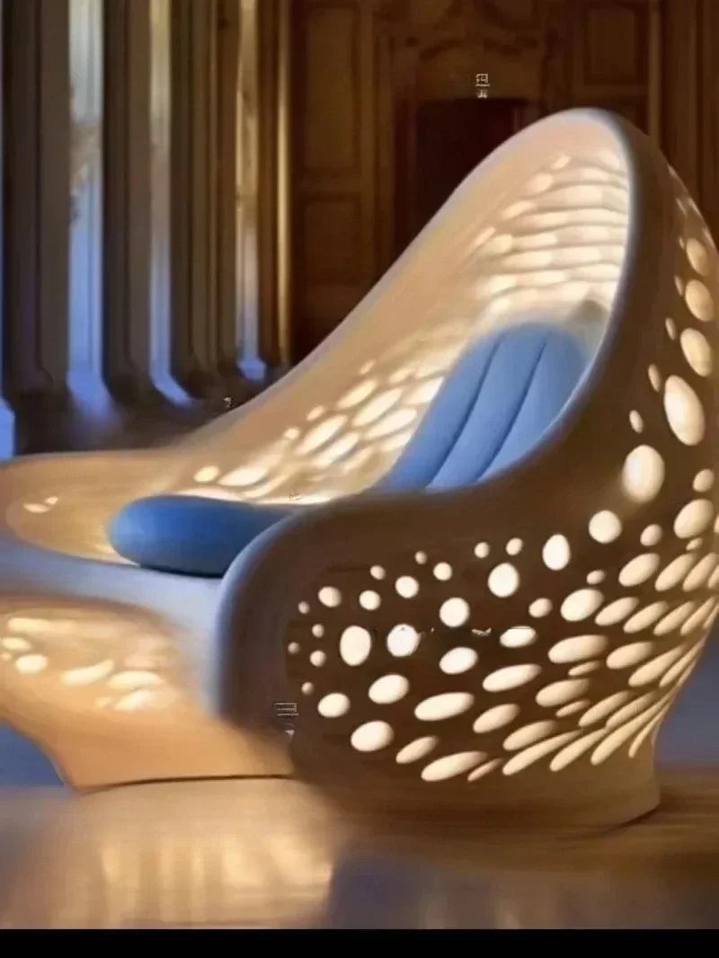 Sofa chair art sofa, solid wood leisure, creative space
