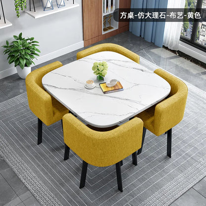 Simple square negotiation table and chair combination store, shop