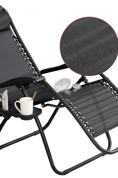 Adjustable Foldable Outdoor Indoor Leisure Reclining Relax Folding Beach Mesh Lounge Recliner zero Gravity Chair