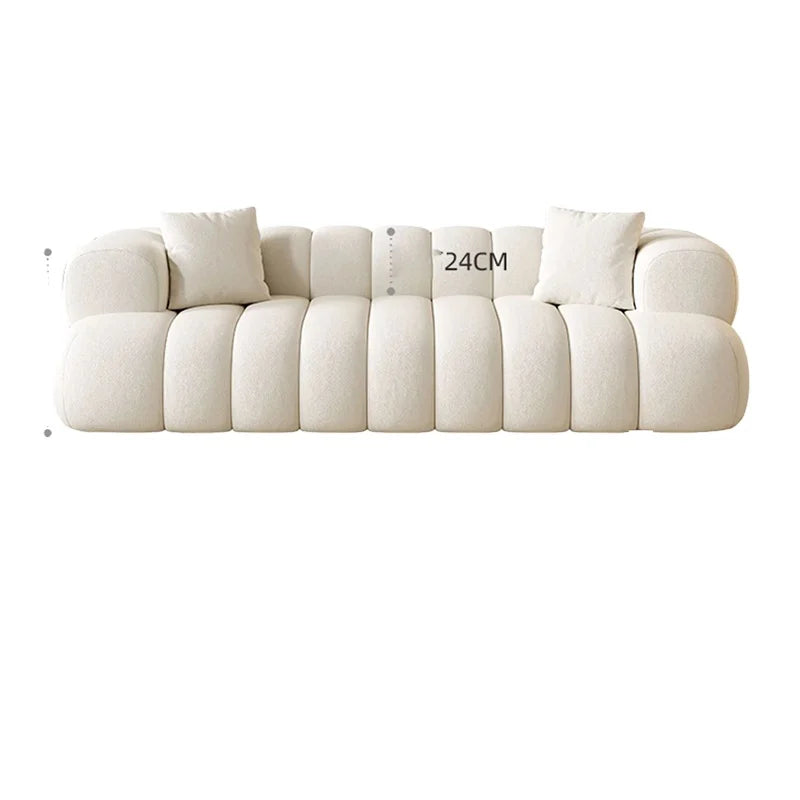 Luxury Modular Combination Sofa Set Home Hotel Fabric Reclining Cooling Sponge Filled Living Room Apartment