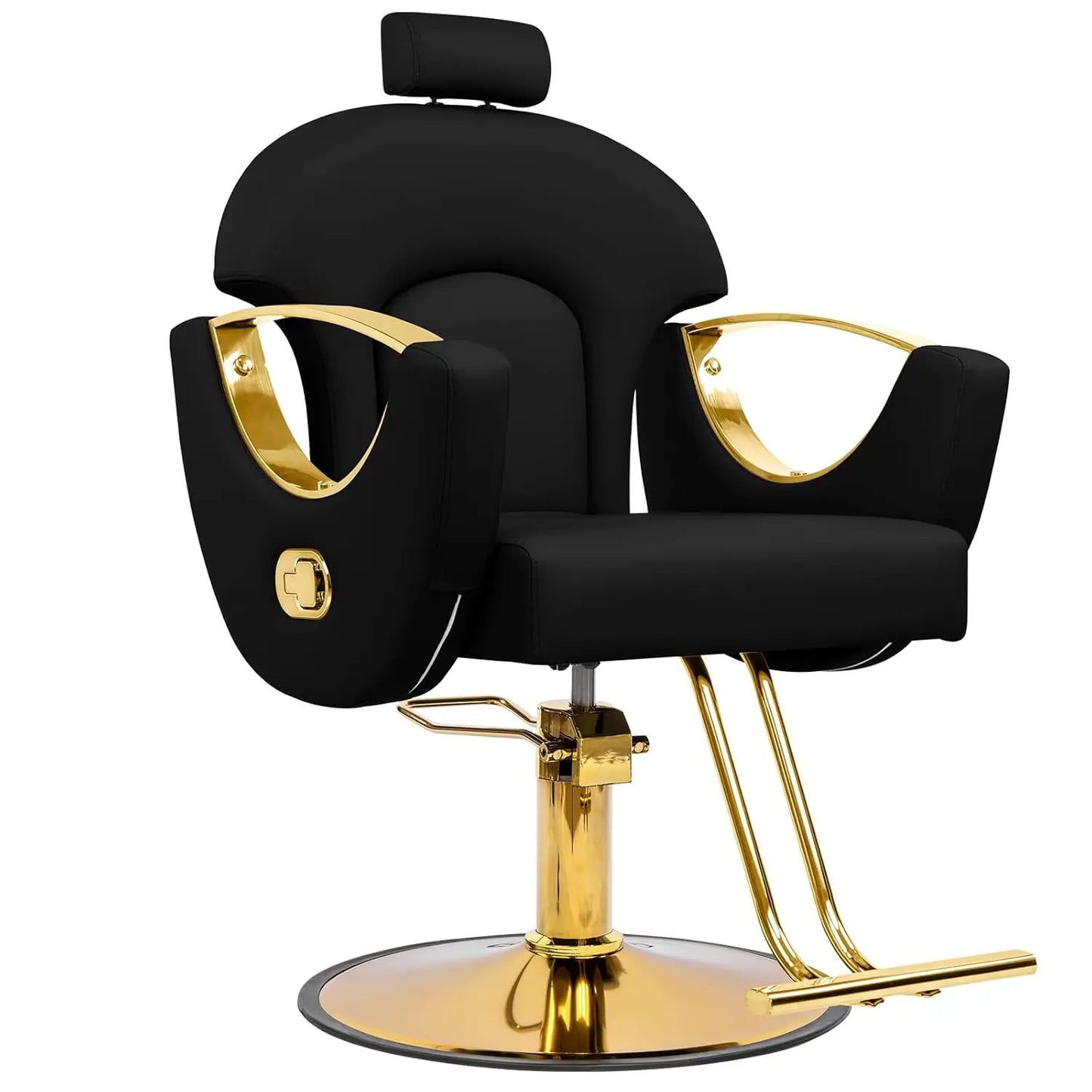 Reclining Barber Chair Styling Hair Chair for Home Barbershop Height Adjustable 360 Swivel Salon Chair for Hair, Customized