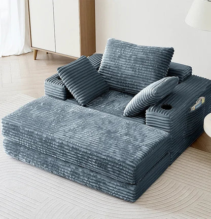 Small Apartment Living Room Designer Lamb Fleece Fabric Sectional Sofa Set Stylish Ancient Middle Module Combination Vacuum